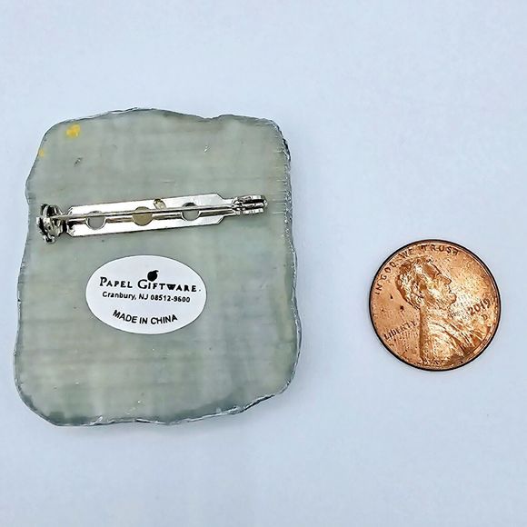 Papel Giftware Bunny Brooch Spring Easter Rabbit Butterfly on Nose Jewelry Pin - Picture 7 of 7